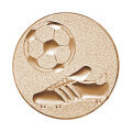 Emblém futbal - kopačka + lopta, pr. 25 mm
