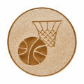 Emblém basketbal, priemer 25 mm