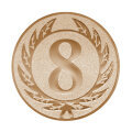 Emblém číslica 8, priemer 25 mm