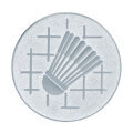 Emblém badminton, priemer 25 mm