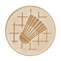 Emblém badminton, priemer 50 mm