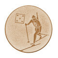 Emblém biathlon, priemer 50 mm