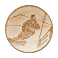 Emblém snowboard, priemer 50 mm