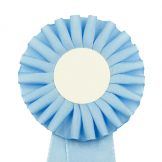 Kokarda jednoradová ŠTANDARD, priemer 11 cm, sv.modrá
