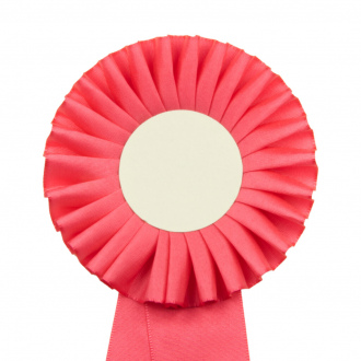 Kokarda jednoradová ŠTANDARD, priemer 11 cm, ružová