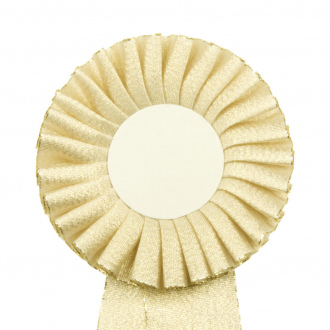 Kokarda jednoradová ŠTANDARD, priemer 11 cm, zlatá
