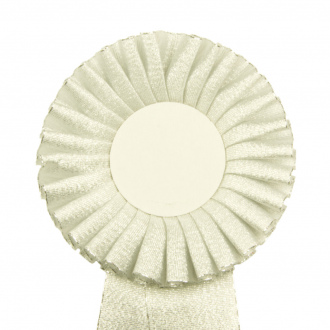 Kokarda jednoradová ŠTANDARD, priemer 11 cm, strieborná