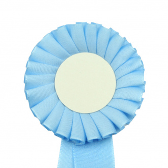 Kokarda jednoradová ŠTANDARD, priemer 8 cm, sv.modrá
