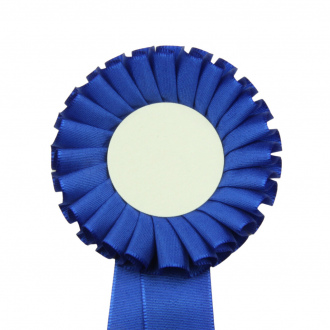 Kokarda jednoradová ŠTANDARD, priemer 8 cm, modrá