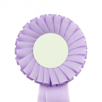 Kokarda jednoradová ŠTANDARD, priemer 8 cm, sv.fialová