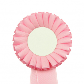 Kokarda jednoradová ŠTANDARD, priemer 8 cm, sv.ružová