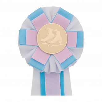 Kokarda dvojradová VEJÍR viacfarebný, priemer 11 cm