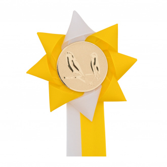 Kokarda jednoradová VETRNÍK dvojfarebný, priemer 11 cm