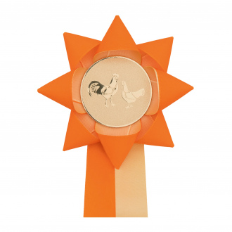 Kokarda dvojradová VETRNÍK dvojfarebný, priemer 11 cm