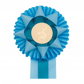 Kokarda dvojradová KVETY, priemer 13 cm