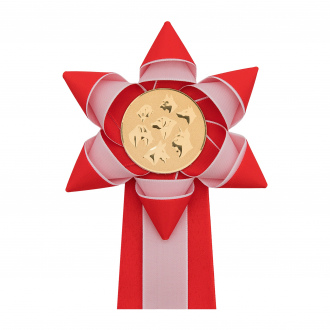 Kokarda dvojradová HVIEZDA, priemer 13 cm