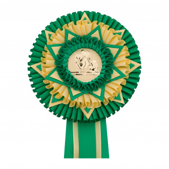 Kokarda päťradová HVIEZDA zdobená, priemer 16 cm