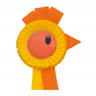 Kokarda jednoradová SLEPIČKA, priemer 11 cm