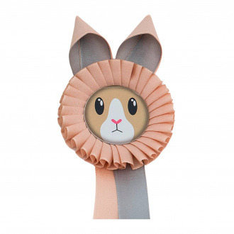 Kokarda jednoradová ZAJAČIK, priemer 11 cm