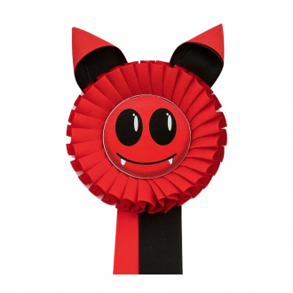 Kokarda jednoradová ČERTÍK, priemer 11 cm