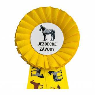 Kokarda jednoradová KONÍCI, priemer 8 cm
