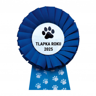 Kokarda jednoradová TLAPKY, priemer 8 cm