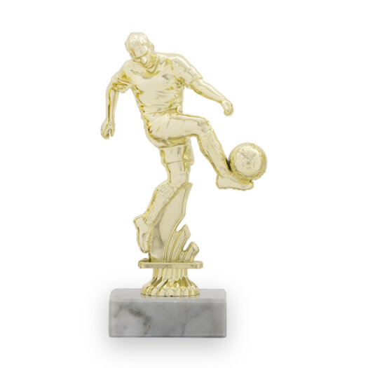 Figúrka futbalista, výška 12 cm, zlatá