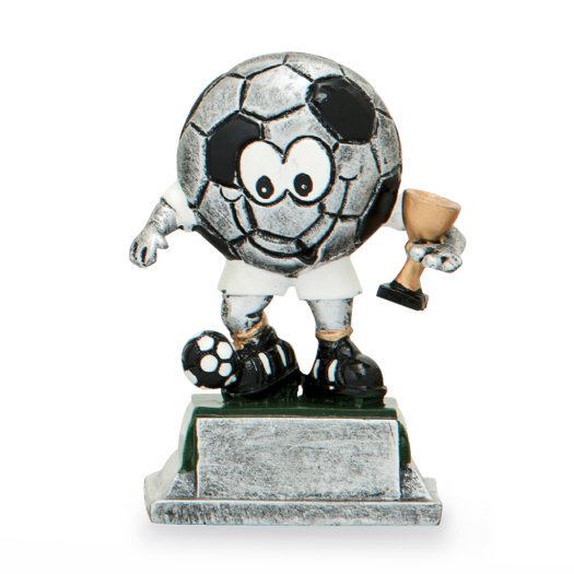 Futbalová trofej, výška 12 cm, viacfarebná