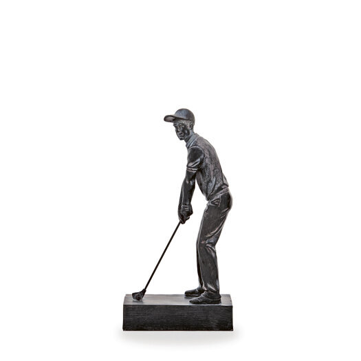 Trofej golf muž, výška 40 cm, strieborná/čierna