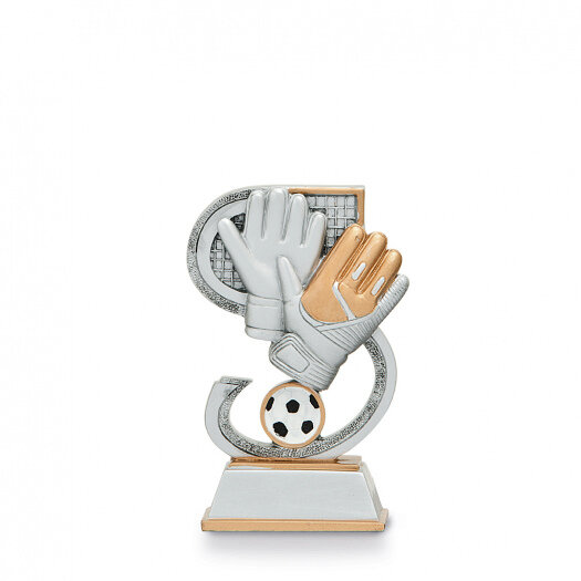 Trofej pro brankáře, výška 15 cm, vícebarevná