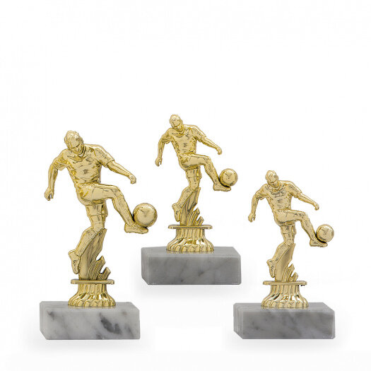 Figurka fotbalista, výška 12 cm, zlatá