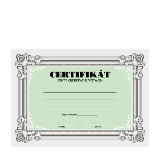 Certifikát, diplom 6710
