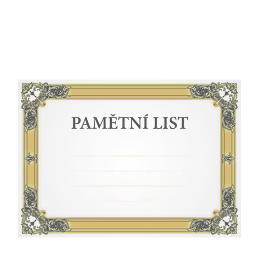 Pamätný list, diplom 6711