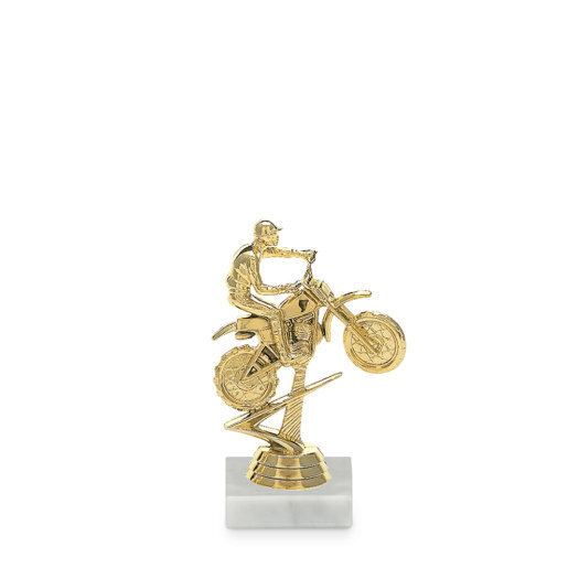 Figúrka motokros, 13 cm, zlato, vrátane podstavca