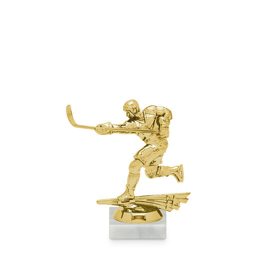 Figúrka hokej, 12 cm, zlato, vrátane podstavca
