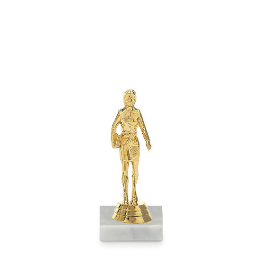 Figúrka obchodného zástupcu, žena, 17 cm, zlatá, vrátane podstavca