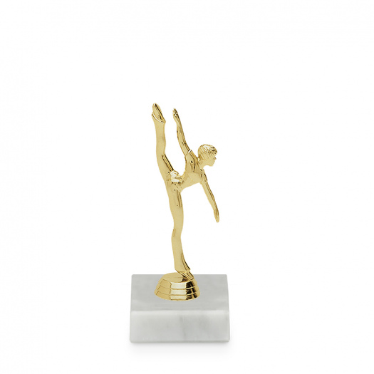 Figúrka moderný tanec, žena, 17 cm, zlato, bez podstavca