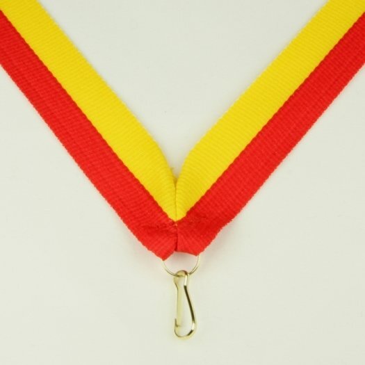 Stuha na medailu, žltočervená