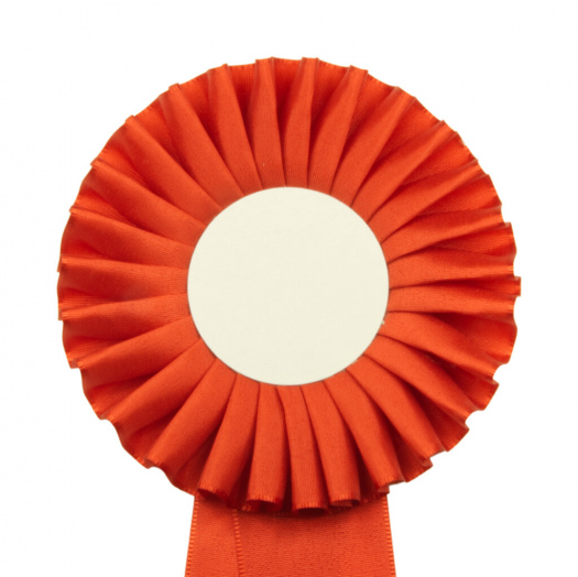 Kokarda jednoradová ŠTANDARD, priemer 11 cm, červená