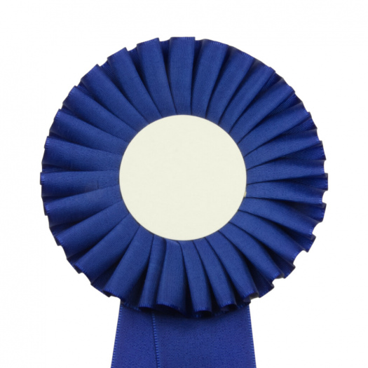 Kokarda jednoradová ŠTANDARD, priemer 11 cm, modrá