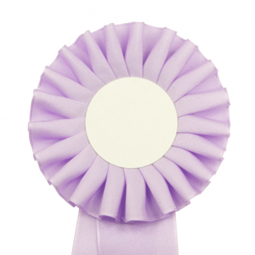 Kokarda jednoradová ŠTANDARD, priemer 11 cm, sv.fialová