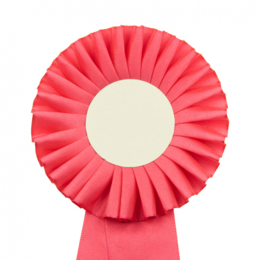 Kokarda jednoradová ŠTANDARD, priemer 11 cm, ružová