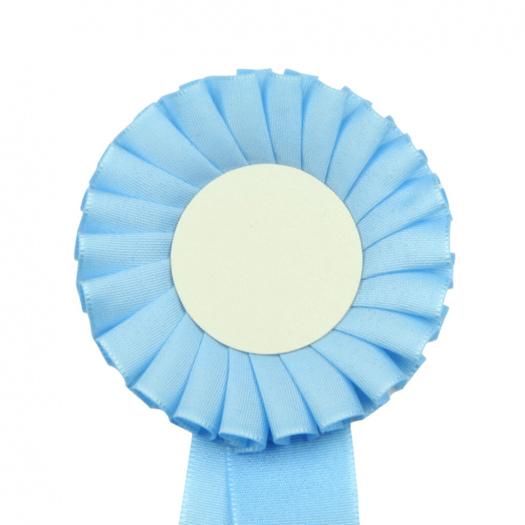 Kokarda jednoradová ŠTANDARD, priemer 8 cm, sv.modrá