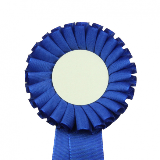 Kokarda jednoradová ŠTANDARD, priemer 8 cm, modrá