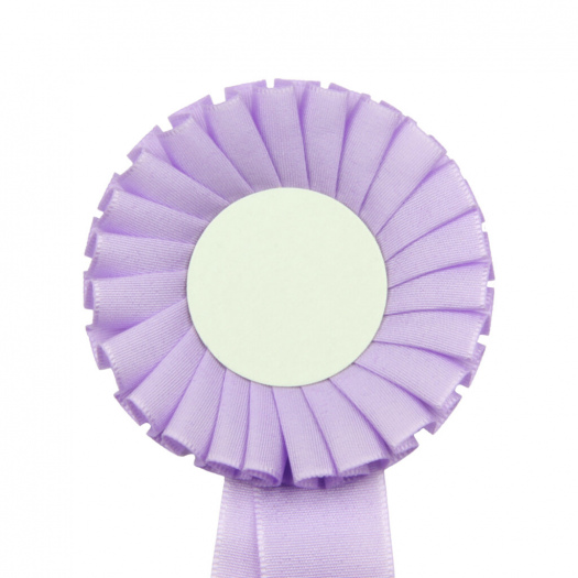 Kokarda jednoradová ŠTANDARD, priemer 8 cm, sv.fialová