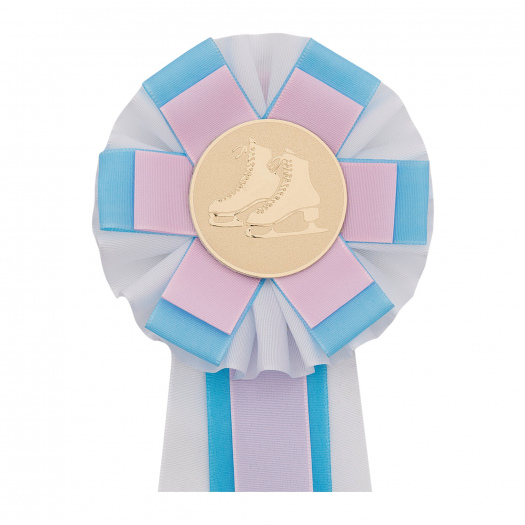 Kokarda dvojradová VEJÍR viacfarebný, priemer 11 cm