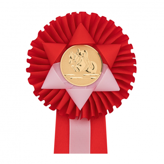 Kokarda dvojradová KYTIČKA, priemer 13 cm