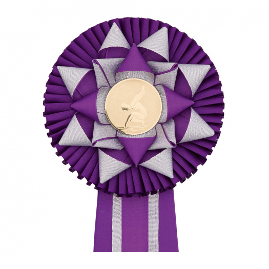 Kokarda štvorradová VETRNÍK zdobený, priemer 16 cm