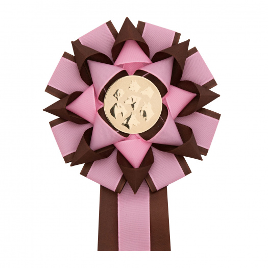 Kokarda trojradová KVETINA zdobená, priemer 16 cm