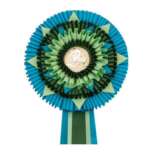 Kokarda šesťradová KVIEZDA zdobená, priemer 20 cm